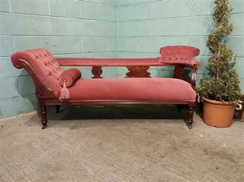 Antique Victorian Walnut Chaise Longue C1890 Antiques Atlas