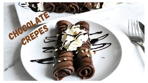 Easy Chocolate Crepes Recipe Youtube