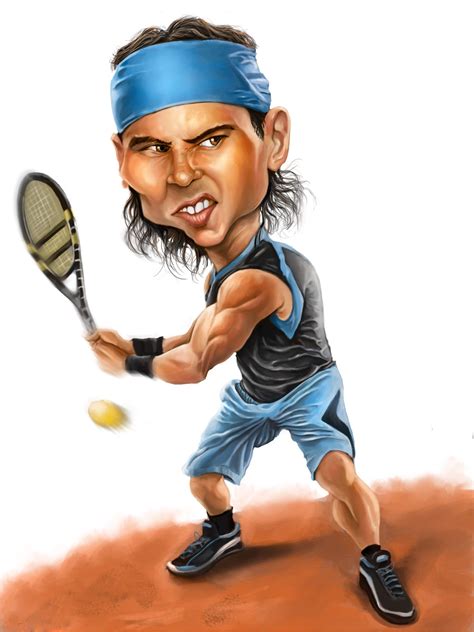 Rafael Nadal Celebrity Caricatures Caricature Funny Caricatures