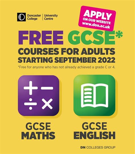 Donnycollege On Twitter Free Gcse Courses For Adults In September If