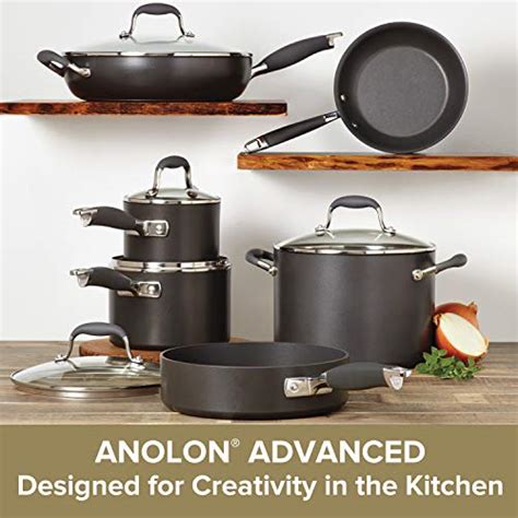 anolon advanced hard anodized nonstick 11 piece cookware set