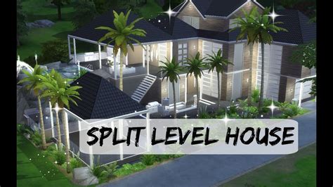 The Sims 4 Speedbuild Split Level House Part 2 Youtube