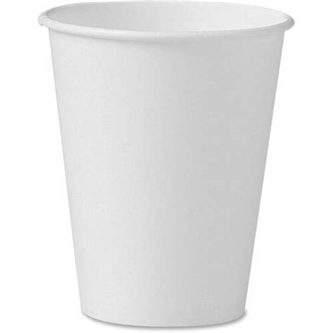 Solo 8 Oz Paper Hot Cups 500 Pack 20 Carton White Paper