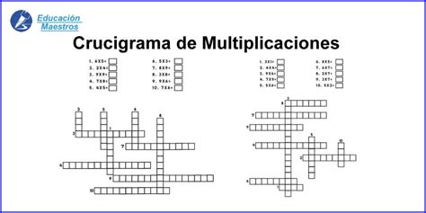 Esta pagina es solo para información de la expo beltran 2016. Crucigrama de Multiplicaciones para Primaria - Imprimir ...