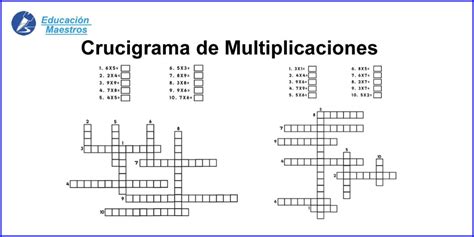 Apuntesescolarmatemáticasprogramas por nivelesmatemáticas 2 eso. Crucigrama de Multiplicaciones para Primaria - Imprimir ...