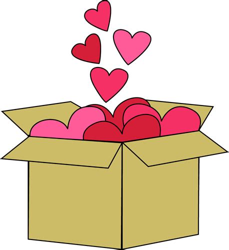 Box Of Valentine Hearts Clip Art Box Of Valentine Hearts Image