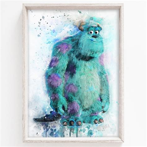 Set Of 9 Monsters Inc Prints Disney Monsters Inc Printables Etsy