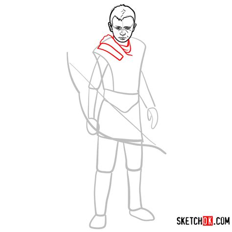 How To Draw Atreus God Of War Sketchok Easy Drawing G