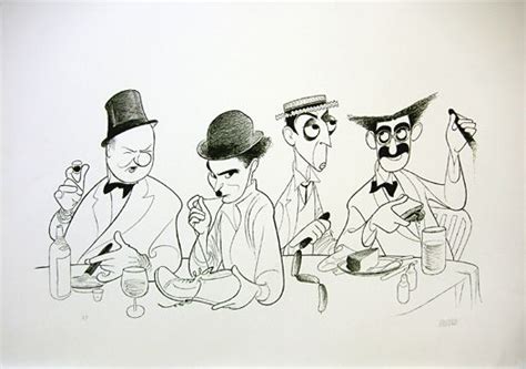Left To Right Wc Fields Charlie Chaplin Buster Keaton And Groucho