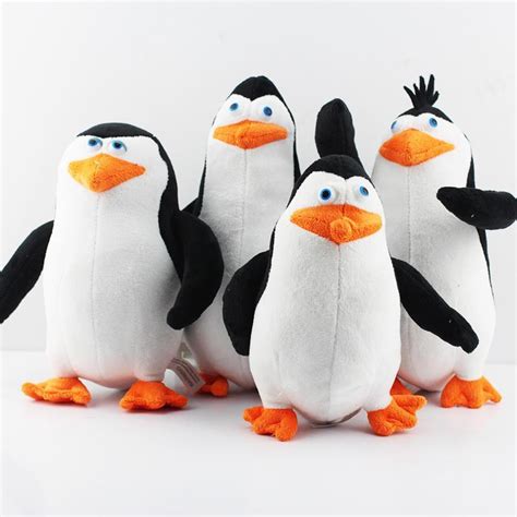 Hot The Penguins Of Madagascar Plush Stuffed Toy 20 30cm Doll For