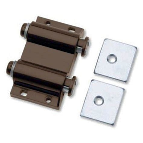 2 Pack Double Magnetic Touch Latch Brown With Strikes C07775l Br U