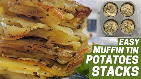 Easy Muffin Tin Potatoes Stacks By Foodnspices Potatoesstacks Youtube