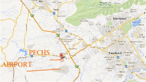 Pechs Islamabad Maps Manahil Estate