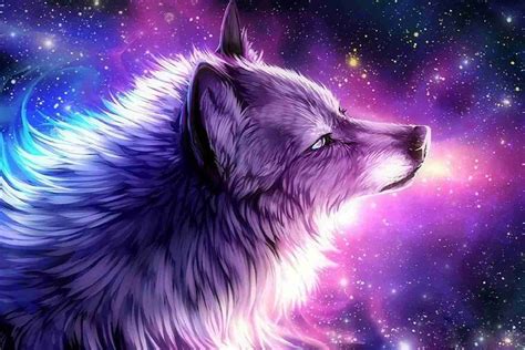 Cool desktop background space galaxy, night, nature, no people. Galaxy Wolves Wallpapers - Wallpaper Cave