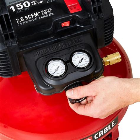 Porter Cable 6 Gallons Portable 150 Psi Pancake Air Compressor At