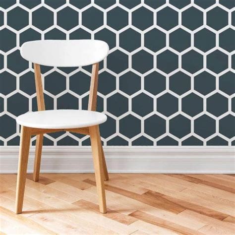 Honeycomb Wall Stencil Large Wall Stencils Instead Of Etsy