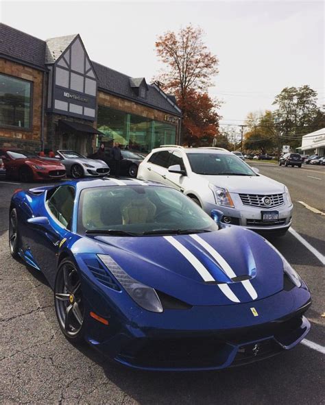 Ferrari 458 Speciale Painted In Blue Nart W Blue And White Central