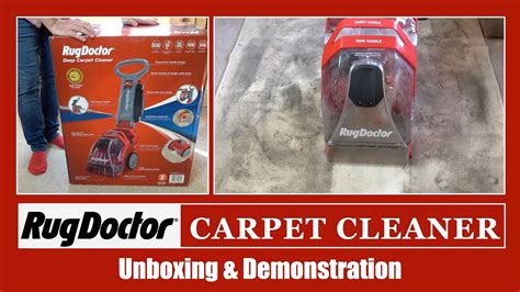 Rug Doctor Deep Carpet Cleaner Unboxing And Demonstration Youtube