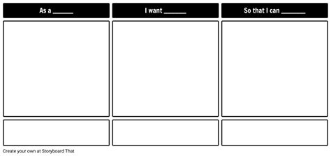Epic User Story Template Storyboard By Business Template Maker