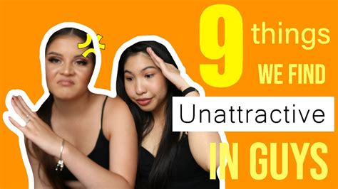 9 Things Girls Find Unattractive In Guys Youtube
