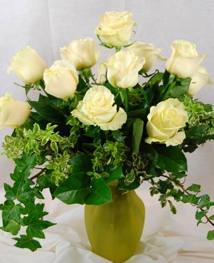 Lime Green Roses The Flower Shop