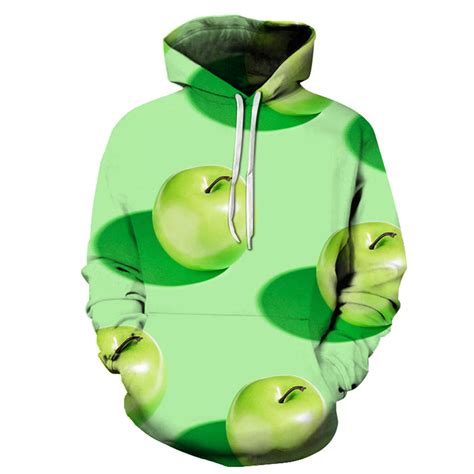 Green Apple 3d Sweatshirt Hoodie Pullover — My 3d Hoodie