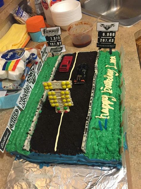 Lanes Drag Racing Cake Racing Cake Race Car Cakes Cars Birthday Parties