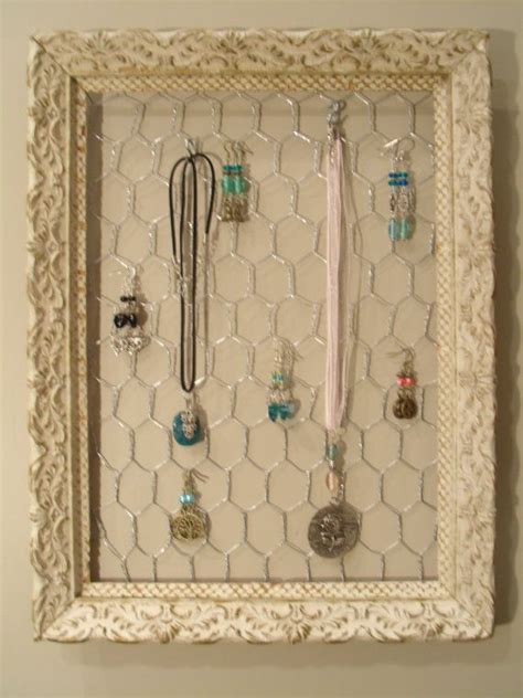 Antique Frame Jewelry Organizer Display Holder 48