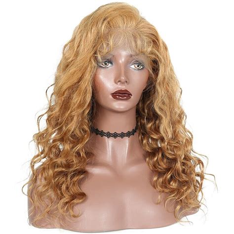Buy Honey Blonde Lace Front Human Hair Wigs For Women