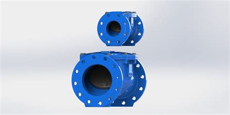 Ductile Iron Swing Flex Check Valve Nylon Reinforced Double Flange Fbe