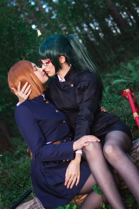 Just A Friendly Kiss Between Maki X Nobara Cosplay By Yuzupyon X