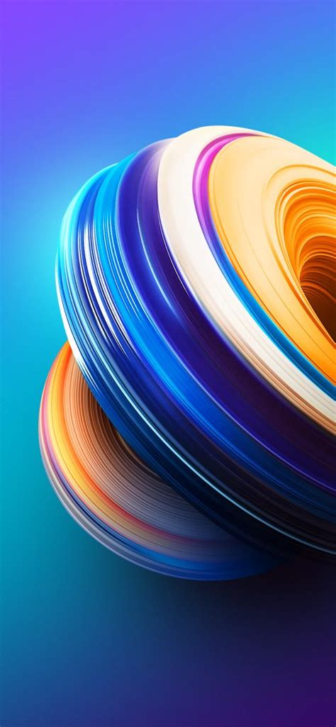Huawei P Smart Or Nova 3i Wallpaper With Abstract Colorful Background