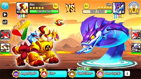 Dragon City Founder Dragon New League Battle 400 Max Level 😱 Youtube