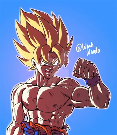 Son Goku By Windi101 On Deviantart Dragon Ball Z Dragon Ball Tattoo