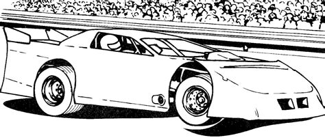 Dirt Late Model Race Car Coloring Pages Coloring Pages