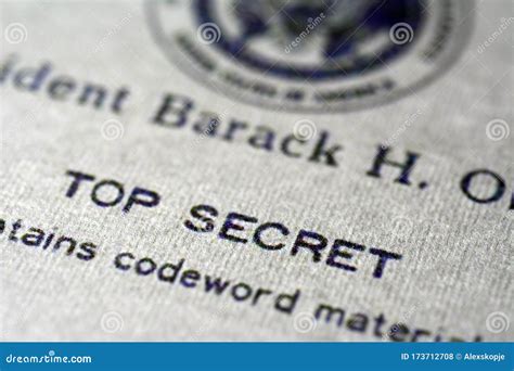 Top Secret Document Stock Photo Image Of Paperwork 173712708