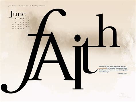 June 2011 Faith Desktop Calendar Free June Wallpaper