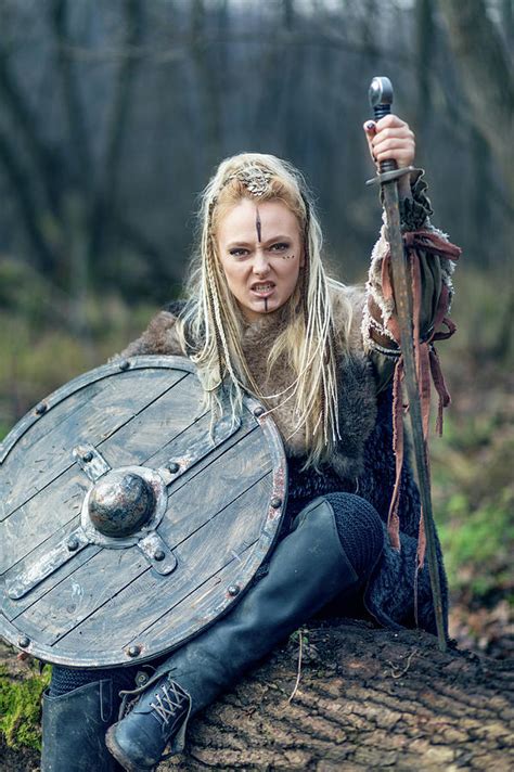 Viking Warrior Woman Art