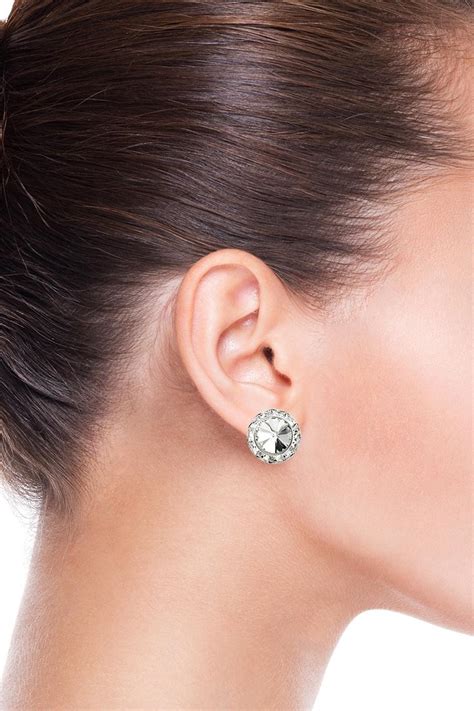 Er118zs 15mm Rhinestone Dance Earrings Crystal Ab Clip On