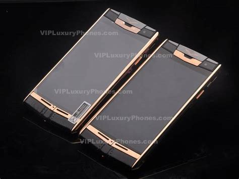 Vertu Signature Touch Leather Vertu Boutique Gold Phones