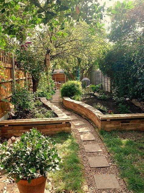 English Cottage Garden With Raised Beds From Reclaimed Building