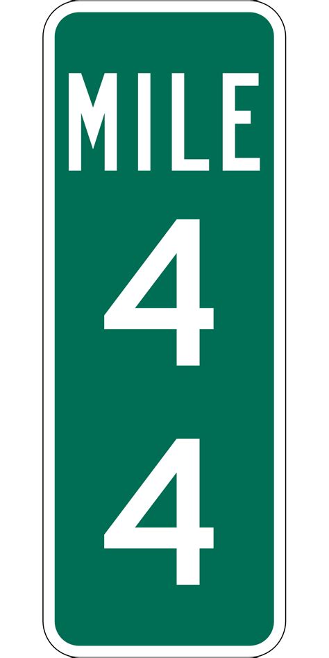 Highway Mile Sign Free Image Download