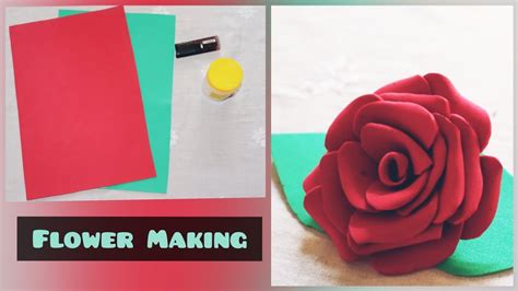 How To Make Flowers Craft Foam Flowers Tutorial Diy Youtube