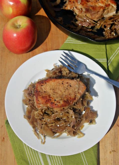 Pork Chops With Sauerkraut And Apples Simple And Savory