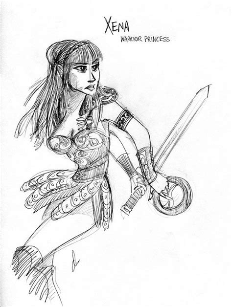 xena coloring pages
