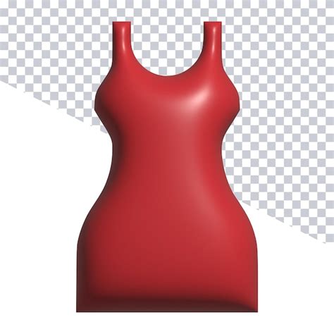 Premium Psd A Red Dress With A White Background And A Cut Out Of It