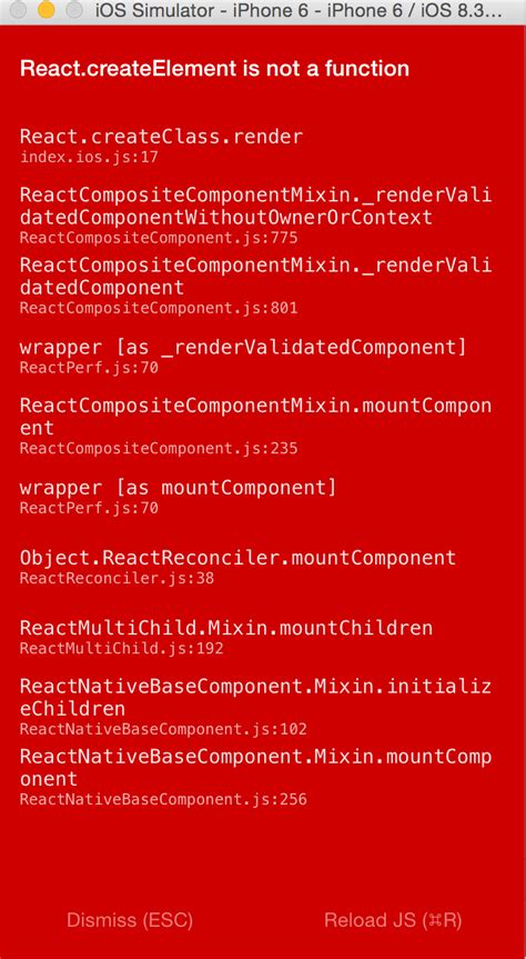 Javascript React Native Reactcreateelement Is Not A Function