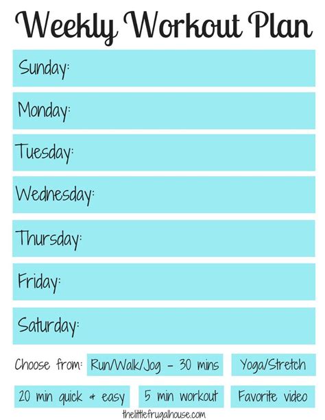 Planning a meal in advance means more thoughtful dieting, no last minute takeout, lower costs, and reduced waste. Weekly Workout Plan Template #workouttemplate #wourkout ...