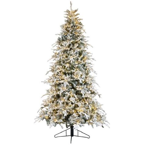 Forever Tree 9 Snowy Bavarian Pine W Remote 8 Functions Green