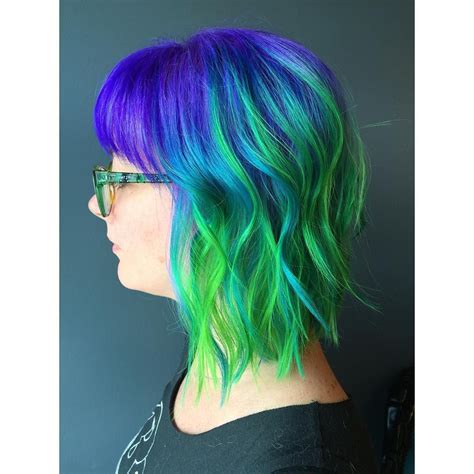 Brenadope Pravanavivids Blue Green Hair Green Hair Long Hair Styles